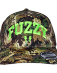 Fuzzy Mesh Camo Trucker Cap