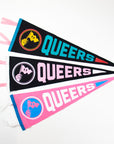 QUEERS PENNANT - TRANS (Pink/White/Blue)