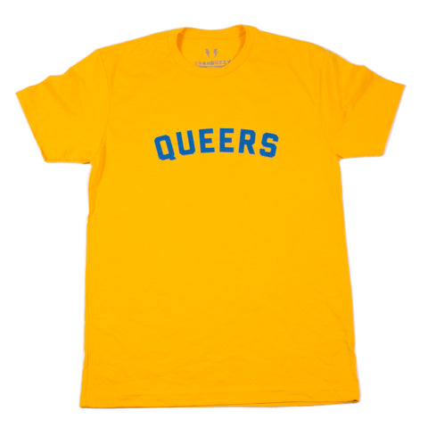 QUEERS Varsity Tee - Gold
