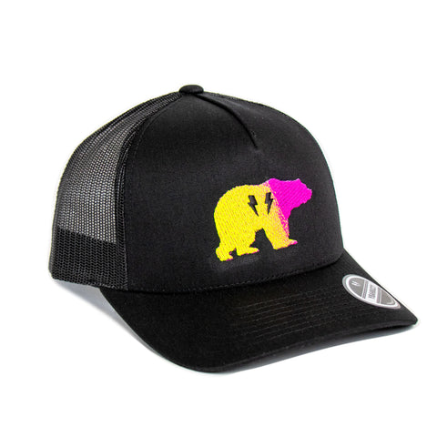 Bear Gradient Cap - Mid-Profile (Yellow/Pink)