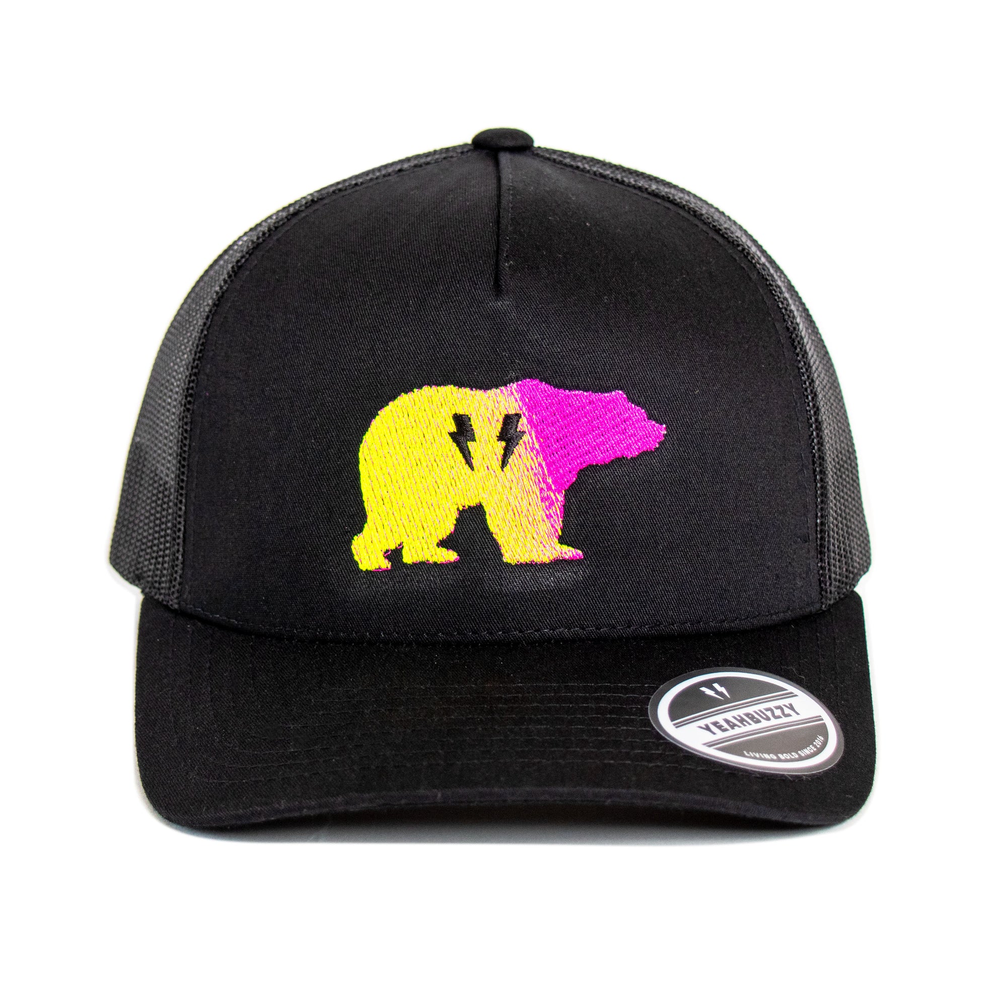Bear Gradient Cap - Mid-Profile (Yellow/Pink)